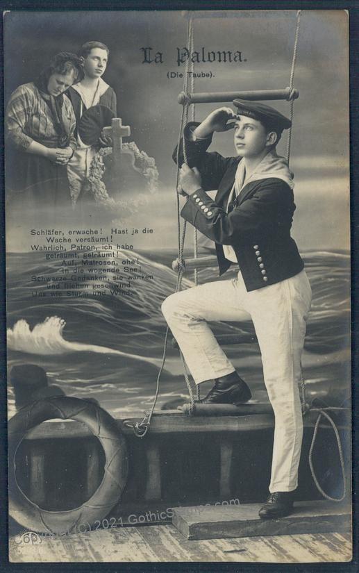 Austria WWI SMS Habsburg Kriegsmarine Feldpost Navy Military Mail Used