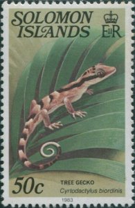 Solomon Islands 1979 SG400cB 50c Tree Gecko date imprint MNH