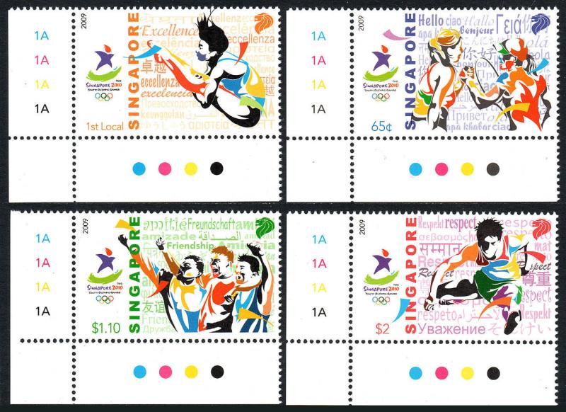 Singapore 1394-1397, MNH. 2010 Youth Olympic Games, Singapore, 2009