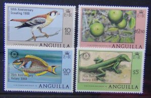 Anguilla 1980 Scouts and Rotary Set MNH