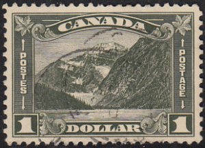 Canada 1930-31 used Sc 177 $1 Mt Edith Cavell