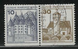 Germany Berlin Scott # 9N391, 9N394, used, se-tenant, Mi # W68