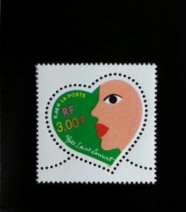 2000 France Hearts & Face Scott 2751 Mint F/VF NH