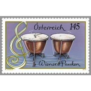 Austria 2015 Musical Instruments-Timpani Drums, Scott Nos. 2535 MNH