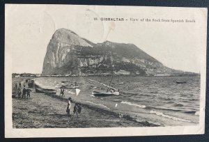 1931 Gibraltar RPPC Postcard Cover To Aarau Switzerland View Of The Rock