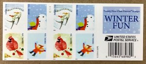 4940b MNH Forever, Winter Fun  Double-Sided Convertible Pane of 20 Issued 2014