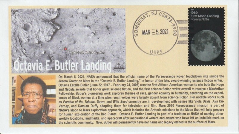 6° Cachets 5400 Octavia E. Butler Landing for Perseverance Rover on Mars 