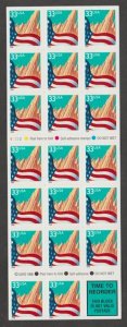 U.S. Scott Scott #3278e American Flag Stamp - Mint NH Booklet Pane - Plate V3333