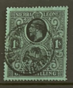 SIERRA LEONE 1925 1/- SG143 FINE USED