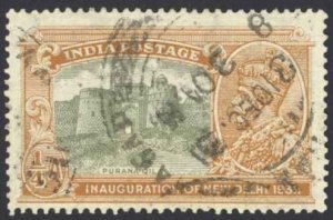India Sc# 129 Used 1931 ½a KGV Scenes