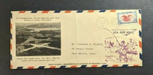 1938 Rangeley Maine National Airmail Week Airmail Cover to West Newton MA