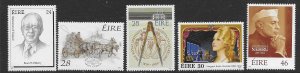 Ireland 749-53  1989  set 5   VF  Mint NH