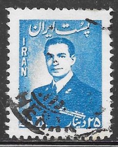 Iran 953: 25d Mohammad Reza Shah Pahlavi, used, F-VF