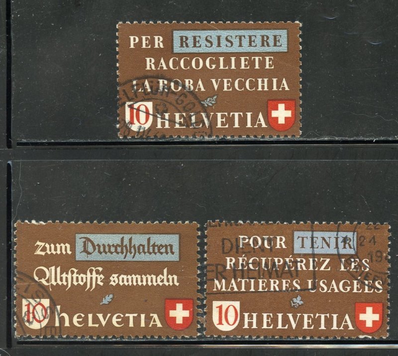 Switzerland # 281-3, Used.