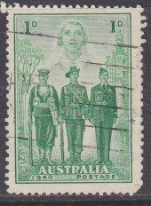 Australia sc#184 1940 1p WW2 Participation used