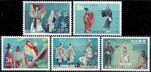 Ryukyu Islands #195-199  MNH - Classic Opera (1970)