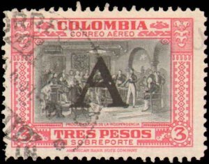 Colombia #C197, Single Incomplete Set, 1950, Used