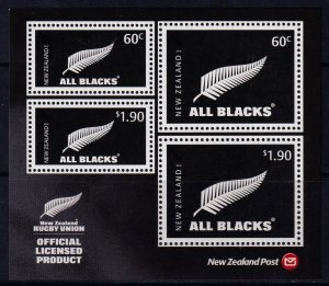 New Zealand 2010 All Blacks Mint MNH Miniature Sheet SC 2325