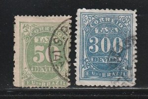 Brazil J20, J23 U Numerals