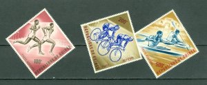 GUINEA 1964-65 AIR-OLYMPICS LOT of (10) INCL. 3 SETS MNH...$35.00