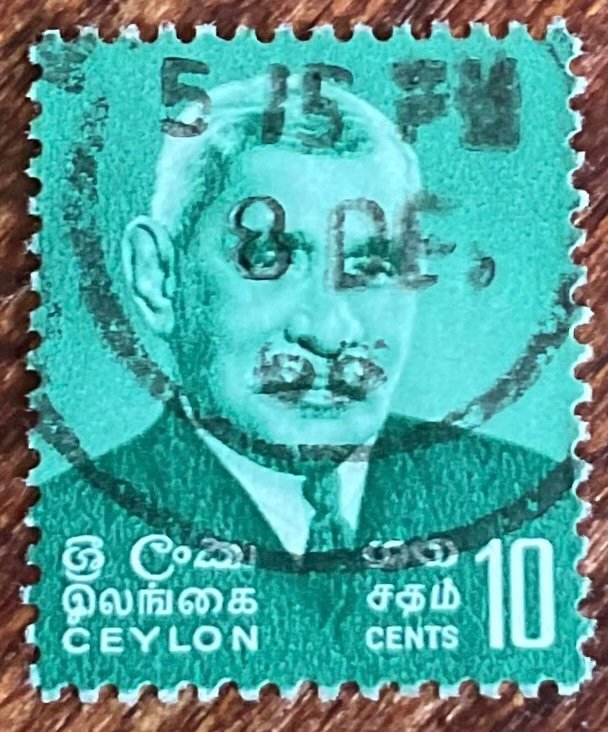 Ceylon #390 Used Single Senanayake L39