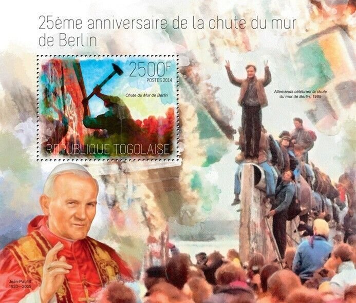 2014 TOGO MNH. THE BERLIN WALL   |  Y&T Code: 790  |  Michel Code: 5614 / Bl.944