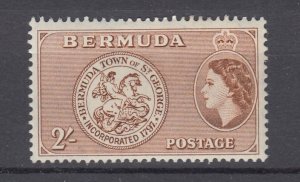 J27936 1953-9 bermuda part of set mh #158 queen