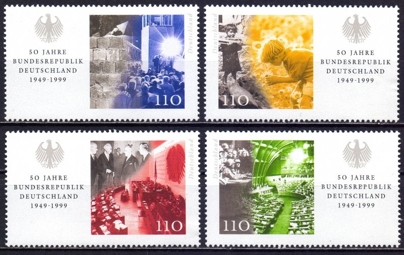 Germany. 1999. 2051-54. 50 years of Germany. MNH.