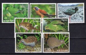 New Zealand 1688-1694 MNH Endangered Birds Wildlife ZAYIX NZES0100M