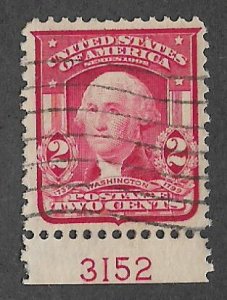 319,used plate # 3152