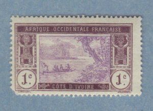 IVORY COAST SCOTT #42 1c,  MH  1913-35