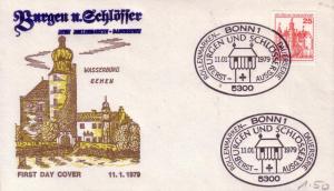 German FDC Sc.# 1233 Castle Wasserburg L621