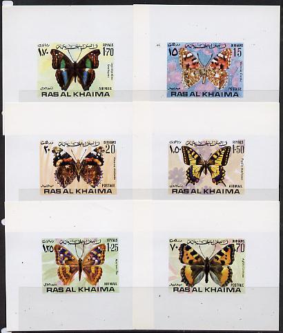 Ras Al Khaima 1971 Butterflies set of 6 unmounted mint im...