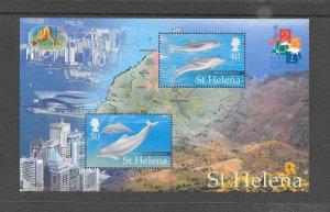 ST HELENA #761 DOLPHINS S/S MNH