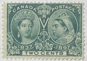 CANADA 1897 #52 Diamond Jubilee Issue - MH (CV 25$ +)
