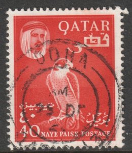 Qatar Scott 30 - SG31, 1961 Sheik Ahmed 40np used