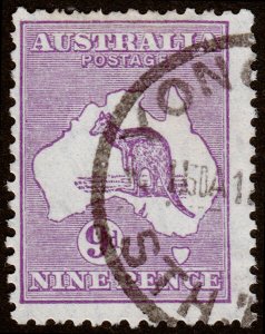 Australia Scott 122, Violet (1932) Used F M