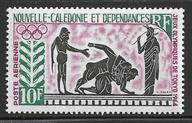 [S1303] New Caledonia Scott # C38 MNH 1964 Wrestling
