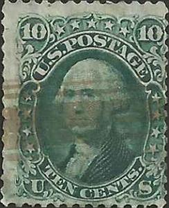 # 68 Green Used Minor Fault George Washington