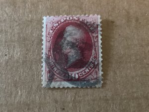 US #144 used single stamp “H” Grill