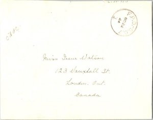 Canada Soldier's Free Mail 1944 F.P.O. S.C. 7 Canadian Military Headquarters,...