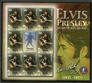 ST. VINCENT BEQUIA ELVIS  SCOTT#322 SHEET MINT NH