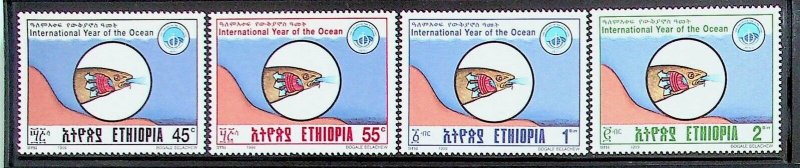 ETHIOPIA Sc 1505-8 NH ISSUE OF 1999 - YEAR OF THE OCEAN - (AS24)