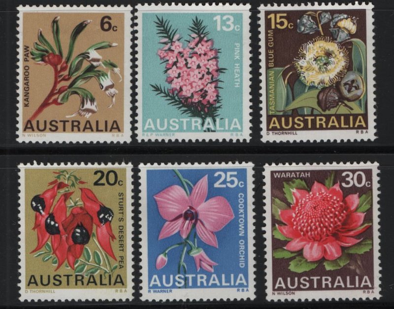AUSTRALIA    434-439  MINT HINGED SET