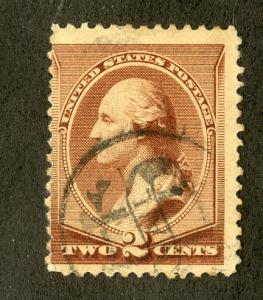 US 210 USED F/VF US MAIL IN CIRCLE CANCEL BILLIG'S #1278 BIN $25.00