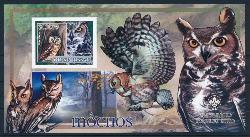 [96526] Guinea Bissau 2007 Birds Vögel Oiseaux Imperf. Sheet MNH