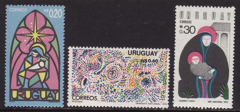 Uruguay #925-27 F-VF Mint NH ** Christmas