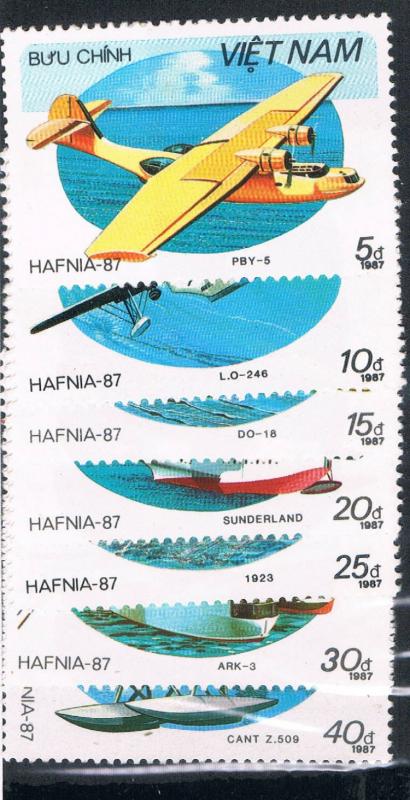 Vietnam 1794-1800 Set Used Sea Planes (V0031)