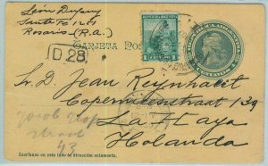93783 - ARGENTINA - POSTAL HISTORY - Stationery Card + stamp to NETHERLANDS 1909