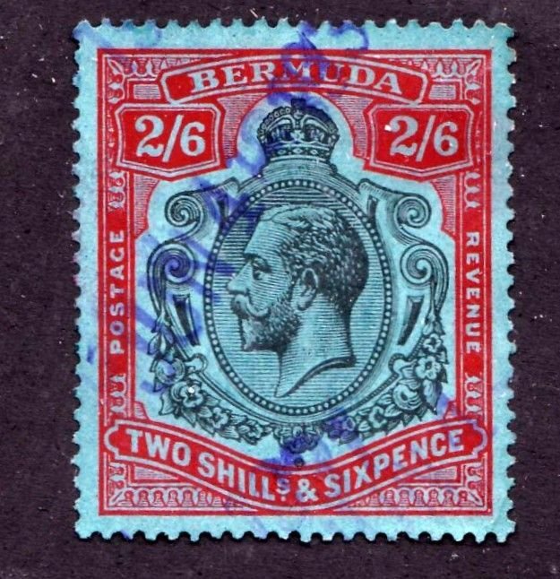 Bermuda stamp #95, used, CV $125.00